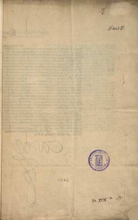 Ausschreiben den Reichstag von Regensburg 1546 betreffend