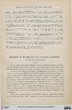 5: Religion et mythologie des anciens Égyptiens, [2] : d'après les monuments