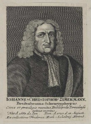Bildnis des Iohannes Christophorus Zimmermann