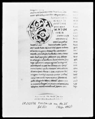 Augustinus, De civitate Dei — Initiale O (mnium), Folio 82 verso