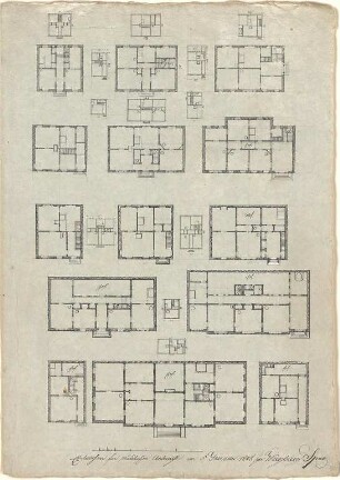 Speeth, Peter; Architekturentwürfe für den Unterricht - Grundrisse, Teilgrundrisse