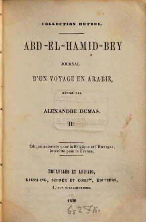 Ald-el-Hamid-Bey : Journal d'un voyage en Arabie. 3