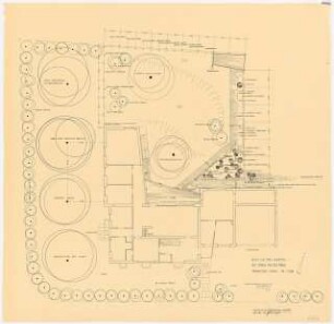 Garten Walter Dirks, Frankfurt/Main: Gehölz- und Staudenbepflanzung 1:50