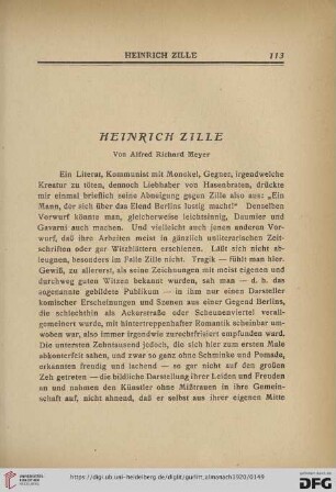 Heinrich Zille