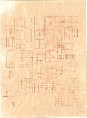 Gärtner, Friedrich von; Grundplan-Skizzen - Grundrisse