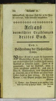 Aelians vermischter Erzählungen drittes Buch