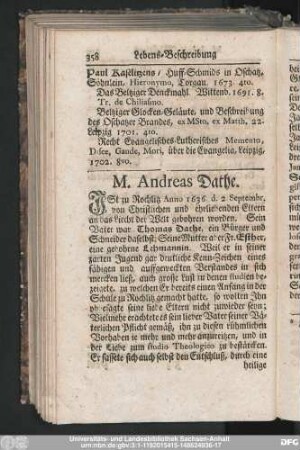 M. Andreas Dathe.