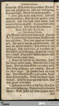 Paßions-Lieder.