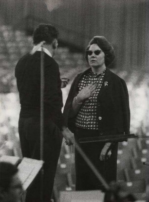 Franco Patanè, Renata Tebaldi [bei Proben]