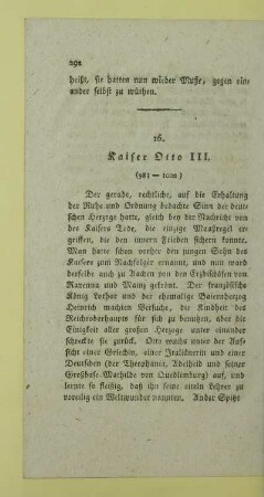 16. Kaiser Otto III. (983-1002)