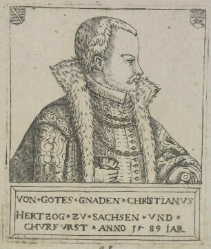 Bildnis des Christianvs zv Sachsen