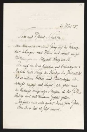 Brief von Rudolf G. Binding an Margarete Hauptmann