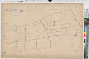 Herzfeld (Lippetal), Flurbereinigung Herzfeld-Düllo, Zuteilungskarte Herzfeld Flur 15