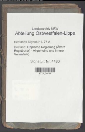 Wrasenmeister zu Silixen und der damit vereinigte Teil der Wrasenmeisterei Bösingfeld, Bd. 1