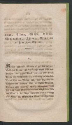V. Lage, Klima, Groeße, [...] von Mexico.