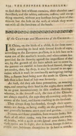 Of the customs and manners of the Chinese