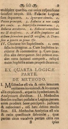 Ex quarta logicæ parte.