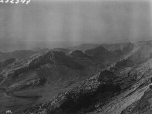 Am Puig Major de Son Torrella : Blick über das Gebirge des Puig Major de Son Torrella
