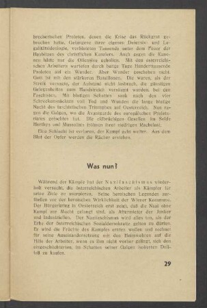 Was nun?