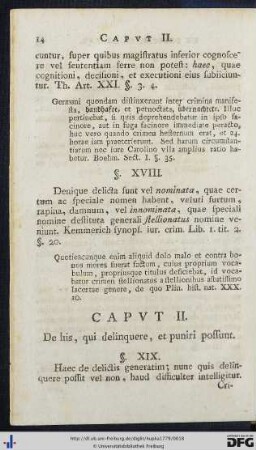 Capvt II.