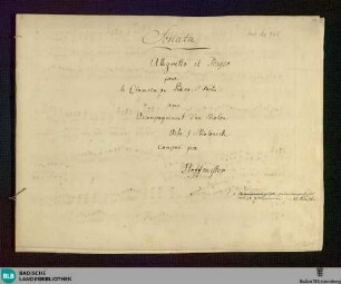 Quartets - Don Mus.Ms. 765 : cemb, strings; E|b