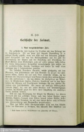 I. Aus vorgeschichtlicher Zeit