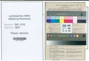 Entnazifizierung Heinrich Pieper , geb. 30.04.1876 ()