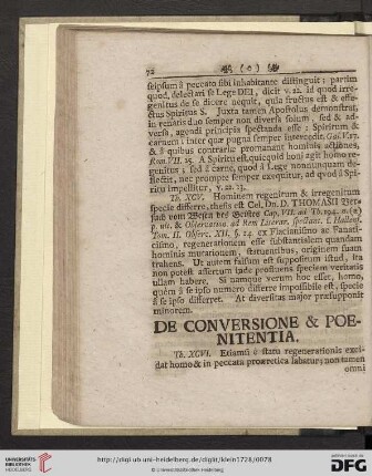 De conversione & poenitentia