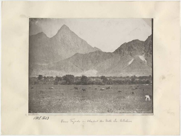 Cerro Fajado dans la partie supérieure de la Valle Sta. Catalina