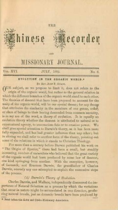 No. 6. July, 1885