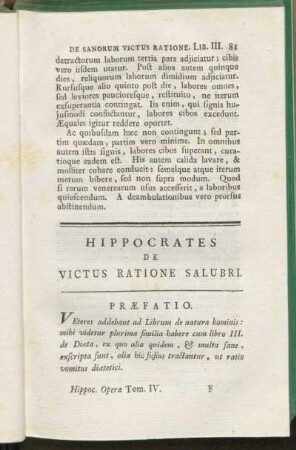 Hippocrates De Victus Ratione Salubri