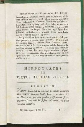 Hippocrates De Victus Ratione Salubri