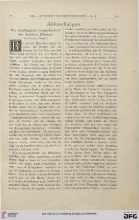 Das Karolingische Evangelienbuch des Aachener Münsters