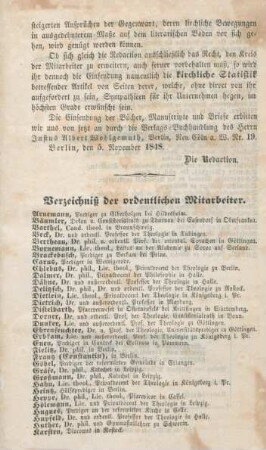 305-306 Verzeichnis der ordentlichen Mitarbeiter
