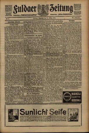 Zweite Ausgabe vom Dienstag, den 16. März 1909.