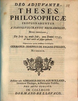 Theses philosophicae