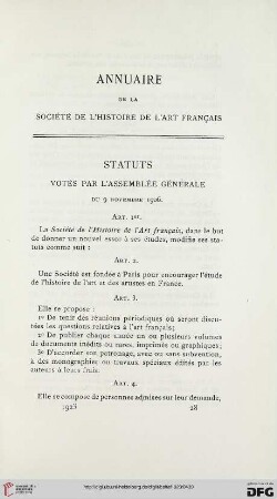 Annuaire de la Société de l'histoire de l'art français
