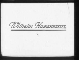 Schulungsmaterial/Lehrmittel: Filmband "Wilhelm Hasemann" (Filmosto)