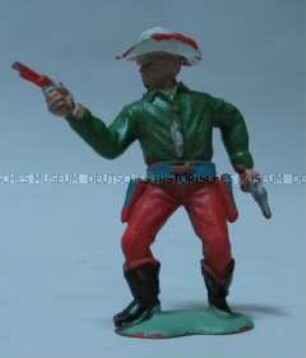 Schießender Cowboy
