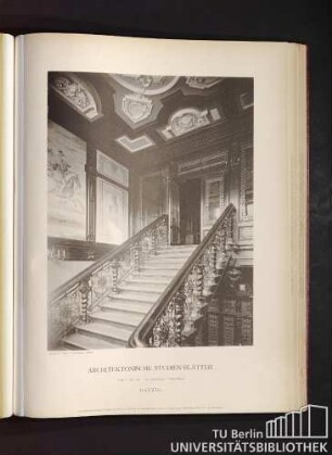 Serie I. No. 116. Das Landeshaus. Treppenhaus. Danzig.