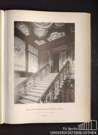 Serie I. No. 116. Das Landeshaus. Treppenhaus. Danzig.