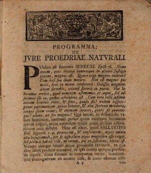 D. Frid. Bened. Carpzovii ... Oratio auspic. de eo, quod in iure proedriae ridiculum est, Von lächerlichen Rang-Streiten : eidemque praemissum Programma de iure proedriae naturali