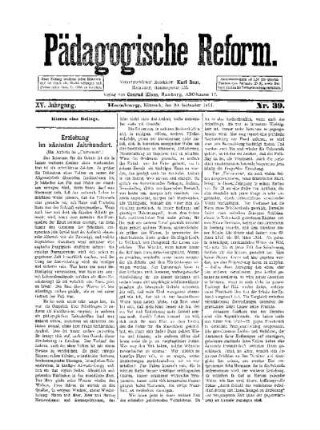 Erziehung im nächsten Jahrhundert : (Fortsetzung folgt)