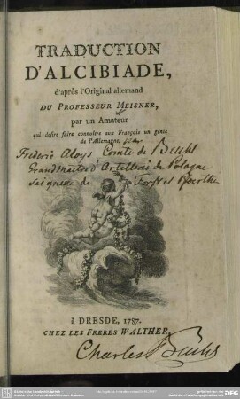 Traduction D'Alcibiade : d'après l'Original allemand Du Professeur Meisner