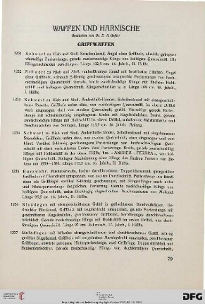 Griffwaffen (Nr. 1231-1246)