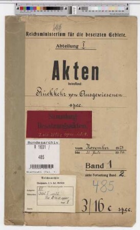 Rückkehr von Ausgewiesenen: Bd. 1