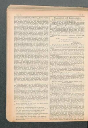 Beamtenbund und Parlamentarier