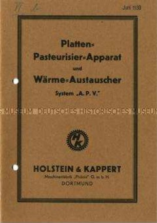Platten-Pasteurisier-Apparat und Wärmeaustauscher