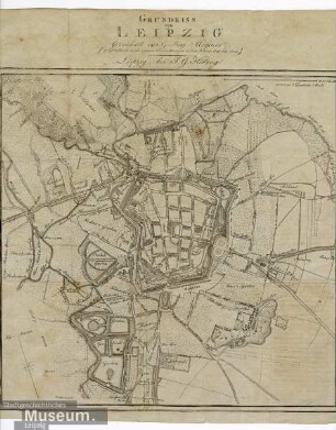 Grundriss von Leipzig
