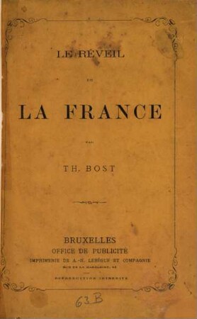 Le réveil de la France